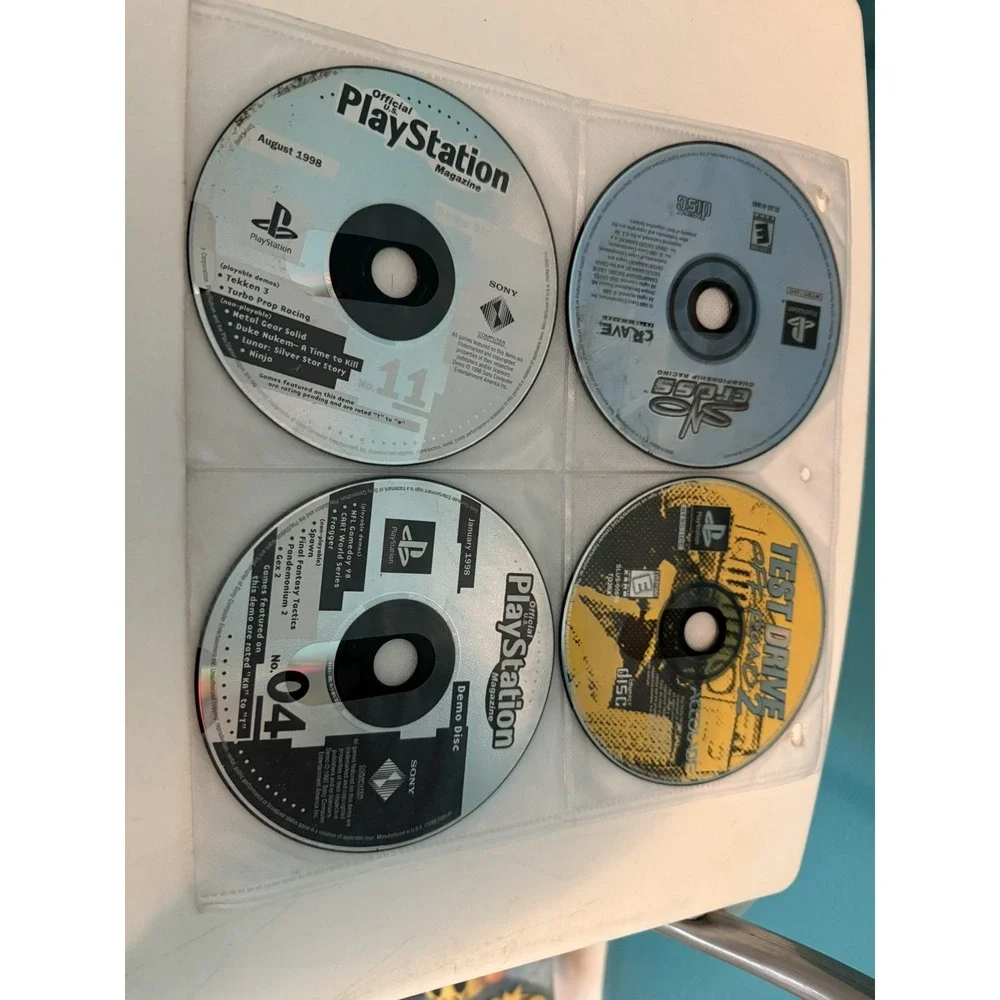 Lot of 4 PlayStation‎ Games (PS1) Various Titles- Disc Only Untested